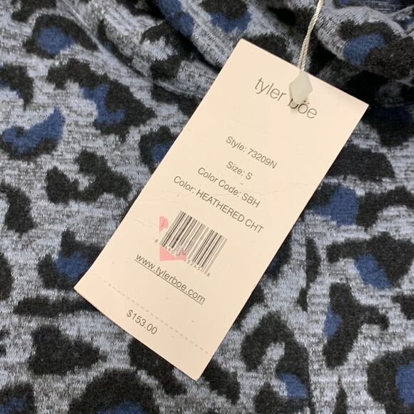 Womens NWT Tyler Boe Leopard Print Turtleneck Pocket‎ Stretch Dress - Picture 5 of 7